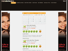 Tablet Screenshot of irishlottoresults.ie